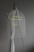 Bogen Schild mit Blumen