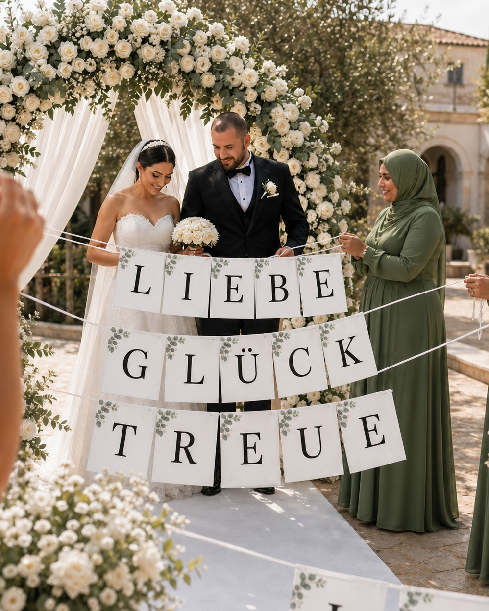 Personalisierte Hochzeits-Girlande
