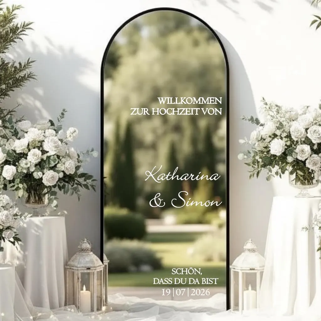 Vinyl Aufkleber für Hochzeit 2
